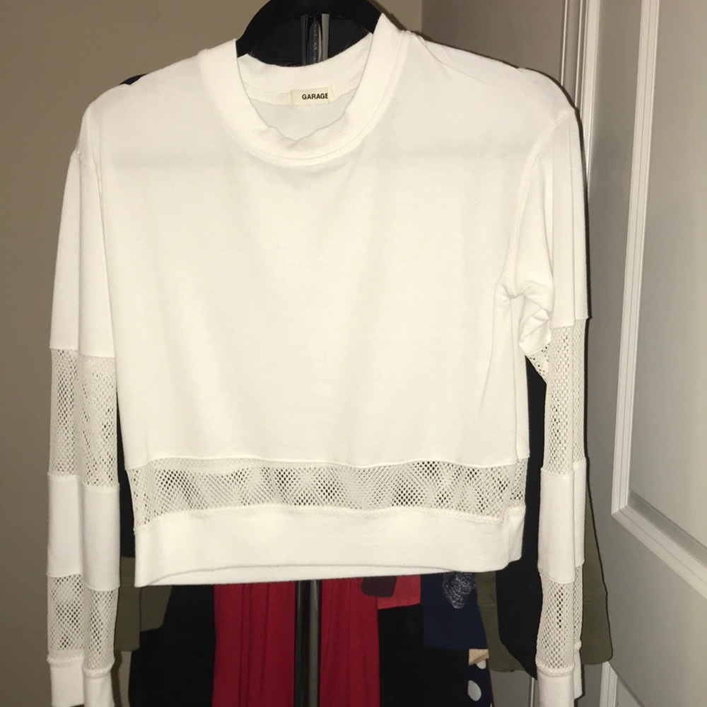 The Garage Trending White Full Sleeve Top
